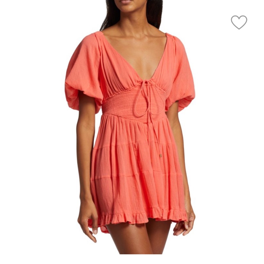 Free people Puff Sleeve Mini Dress